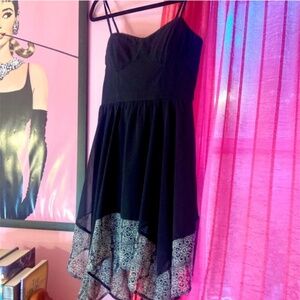 Y2k Vintage American Eagle Handkerchief Dress Paisley Asymmetrical Women’s Small